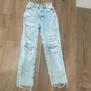 Pacsun high rise straight jeans